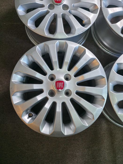4 Jante Aliaj 4x98 15'' - OEM Fiat 500 / Ford KA - 6J ET 40 !