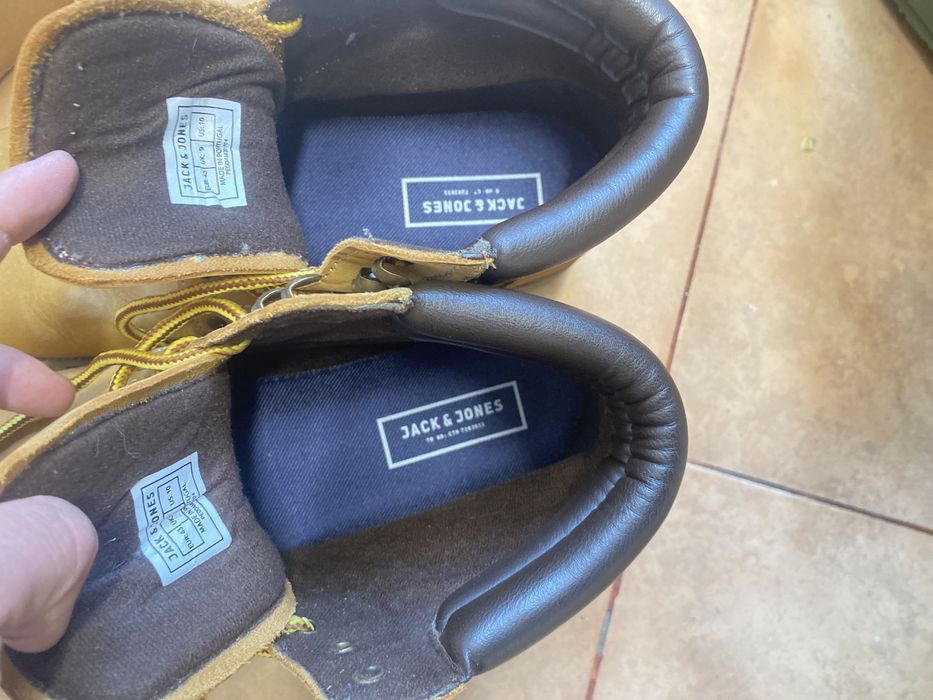 Ghete bocanci Jack & Jones galbeni piele