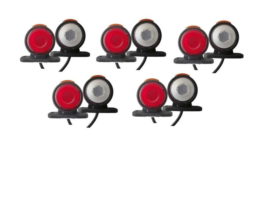 10x Lampa gabarit laterala remorca camion auto Led Neon 12–24V
