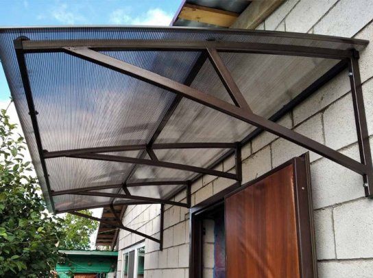 Навес козырек лавка