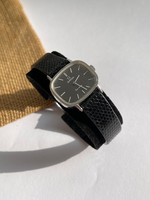 Omega Lady - Mecanic - placat aur alb 18k - impecabil