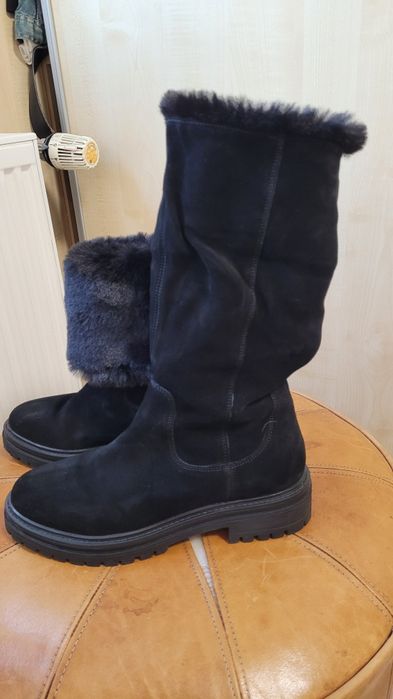 Cizme din piele întoarsă GEOX