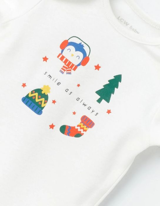 Коледен комплект от 3 части от 0-1 месеца