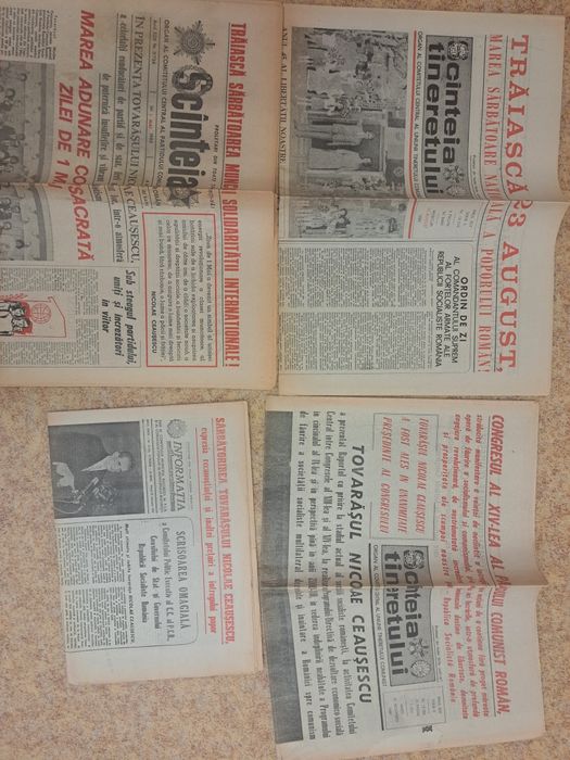 Ziare omagiale - Ceausesc, RARE, 50 lei