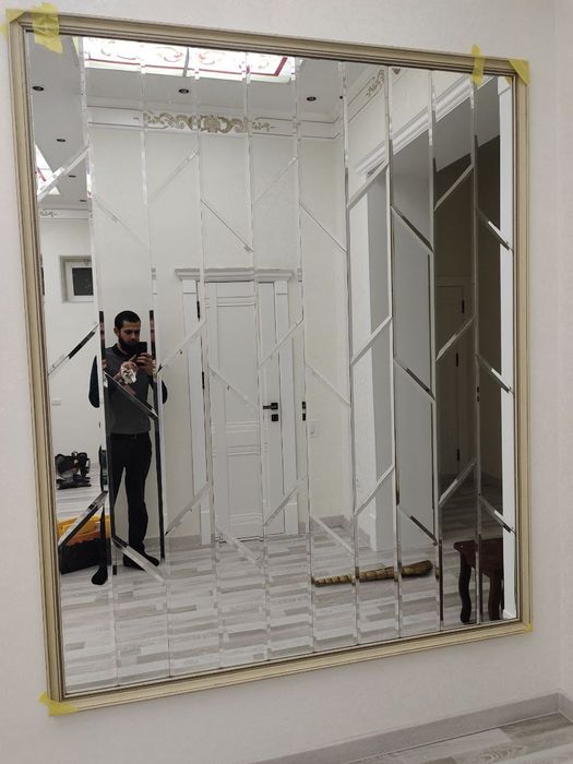 Ромбик зеркало душевой кабина