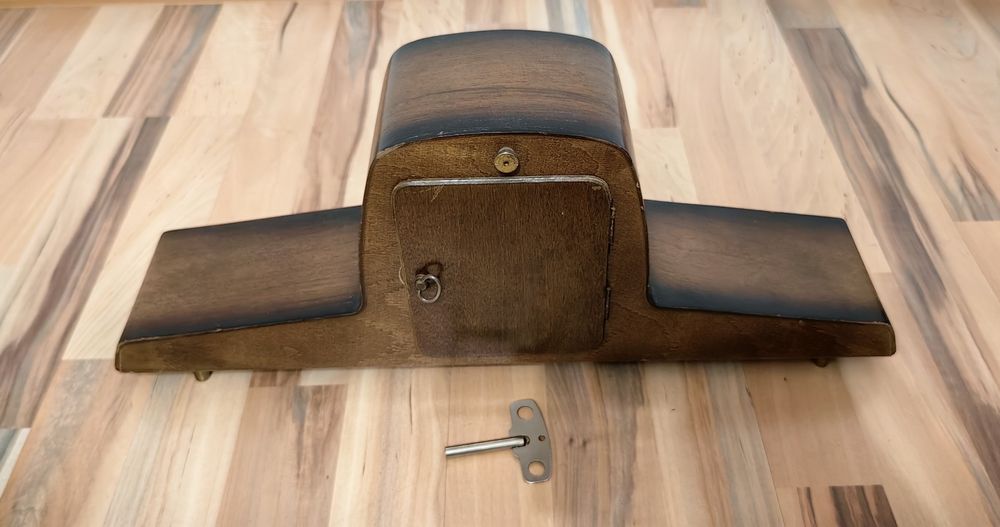 Ceas vechi mecanic Hermle lemn retro vintage de colecție anii 50 - 60