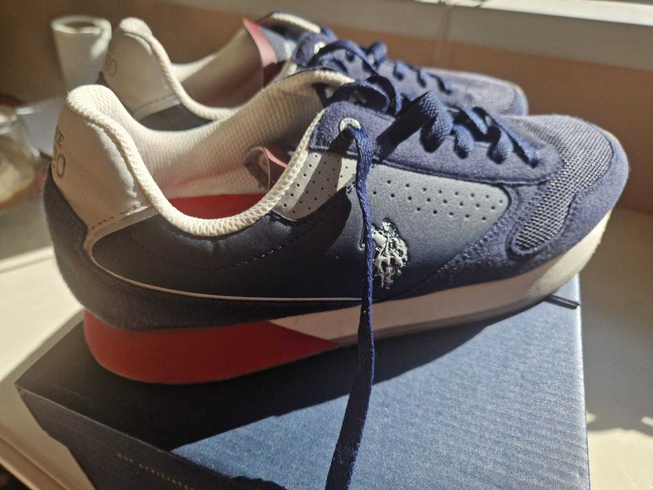 Adidasi Barbati US Polo albastri