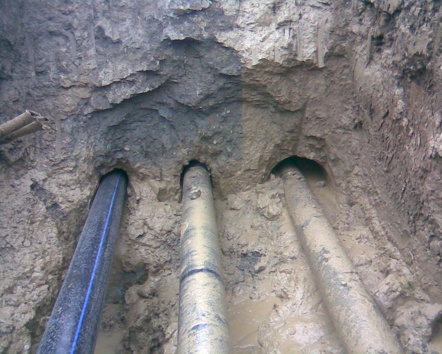 Гнб рушнои Прокол су газ кабел