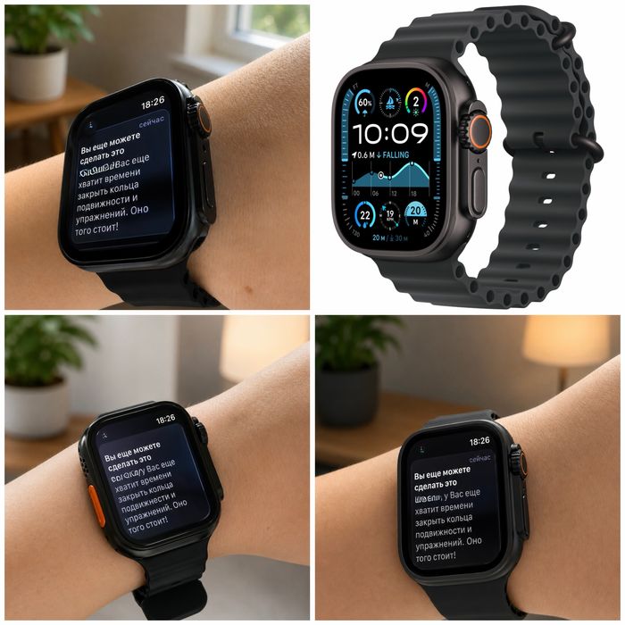 Apple watch 9 в корпус эпл вотч ультра ultra black емкокость 100% 64г