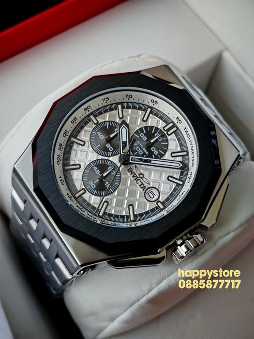 INVICTA Akula Silver steel 48 mm, Инвикта нов ръчен часовник