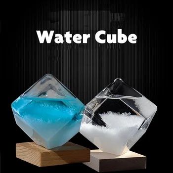 Бутилка за метеорологична станция Storm Glass Cubic Crystal Weather