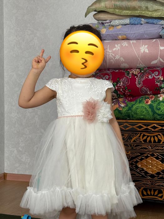 Белое платье для девочки