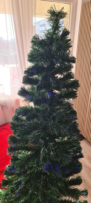 Brad artificial cu fibra optica 170 cm