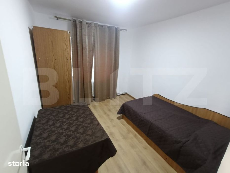 Inchiriere apartament 3 camere, 2 bai, balcon inchis – zona Kaufland