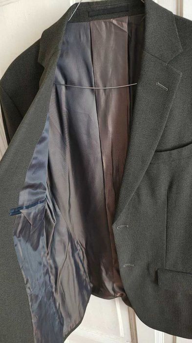 Costum MNG Slim Fit Stretch - marime M/48 - Culoare gri sare-piper