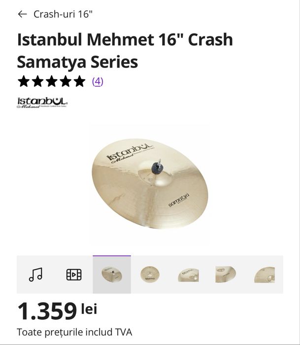 Crash 16” Istanbul Mehmet Samatya