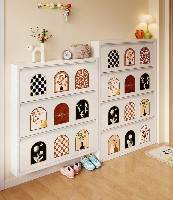 Обувница настенная с полками для хранения обуви\Oyoq kiyimga javonlar.