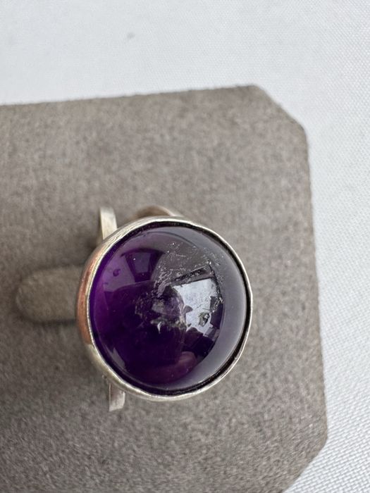 Inel din argint si ametist