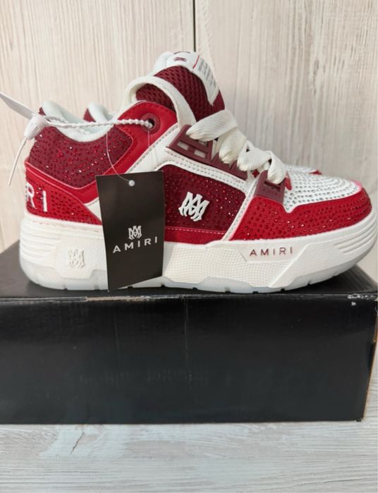 Amiri MA1 red glitter