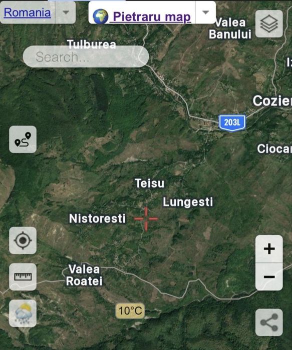 Teren 5000 mp, PIETRARU, BUZAU, cel mai ozonat loc din tara