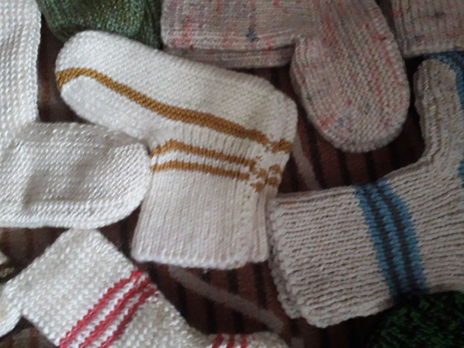 Ръчно плетени от естествена вълна ЧОРАПИ