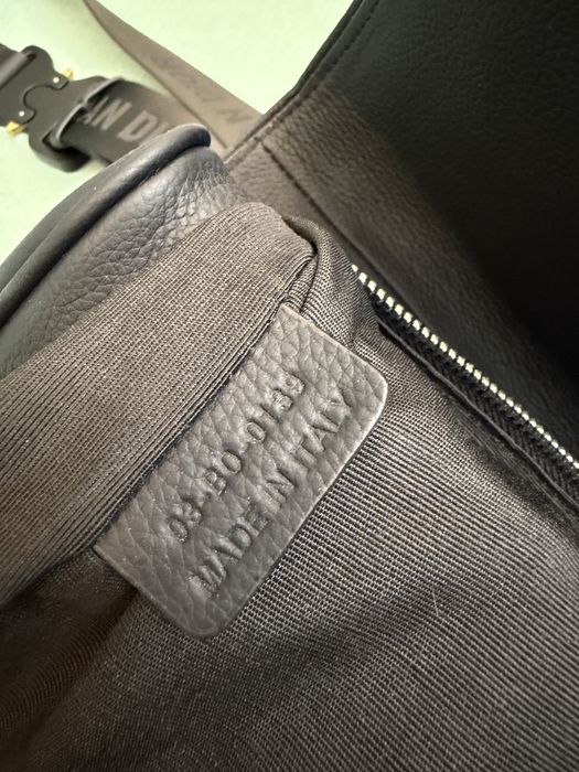 Men’s Saddle Bag - Black Grained Calfskin