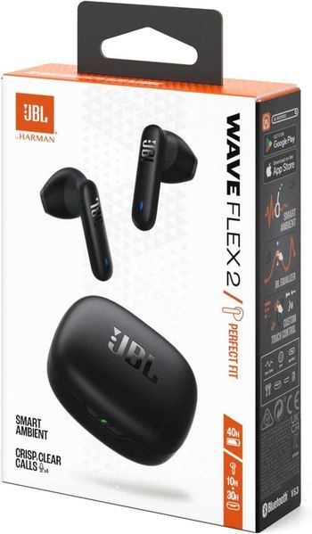 Нови Безжични Bluetooth True wireless Слушалки JBL WAVE FLEX 2, 2 години Гаранция