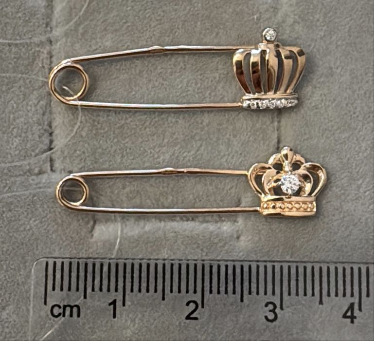 Золотые булавки 2’5-3 см