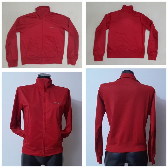 Jacheta Carhartt Red Sweatshirt, bluza softshell cu fermoar Nr. S/M