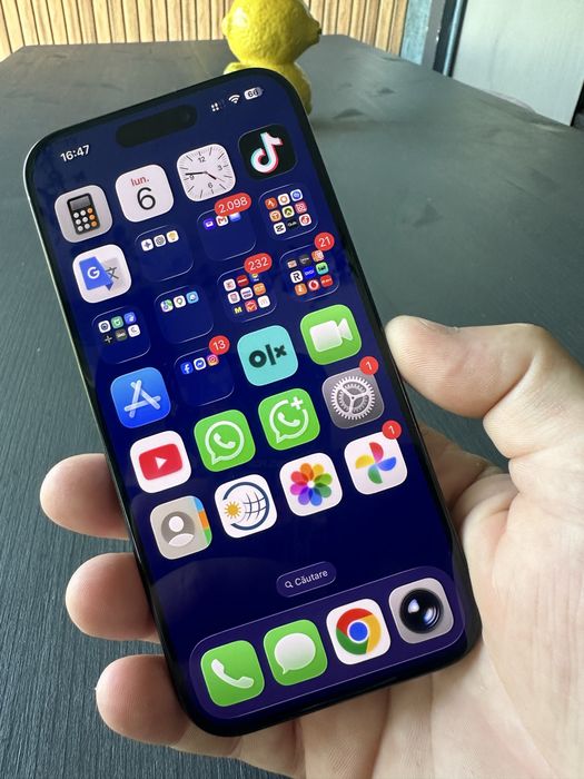 Vand/Schimb Iphone 15Pro Black Titanium 128G - ca nou