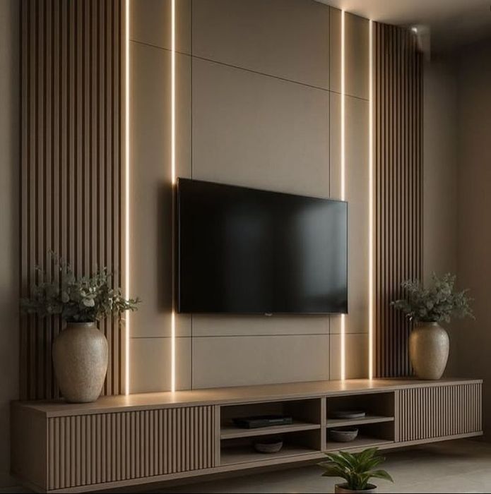 Zamonaviy uy uchun individual TV zona.