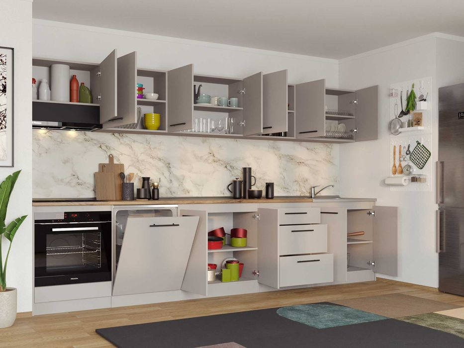 Set Mobila Bucatarie Linea 340 Casmir C16 - Transport Gratuit
