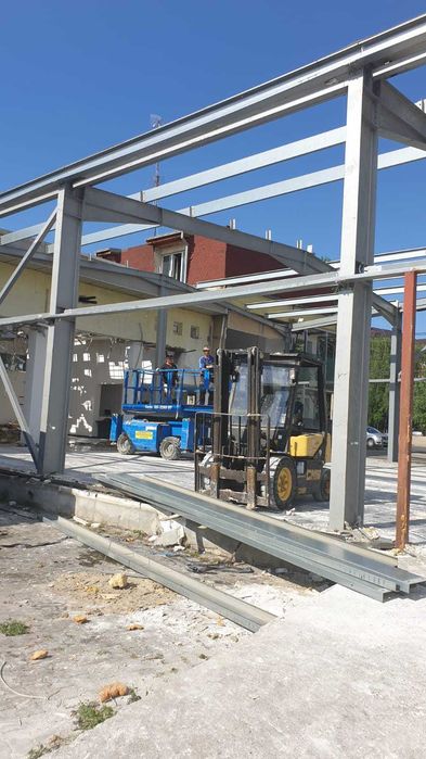 Structura hala metalica desfacuta Hcoama = 6 m, IPE 450, centrala, aere conditionate, sistem iluminare
