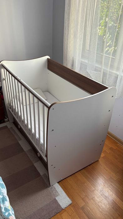 Детско Бебешко Легло Кошара Lorelli 60х120см + матрак възглавница и чаршафи
