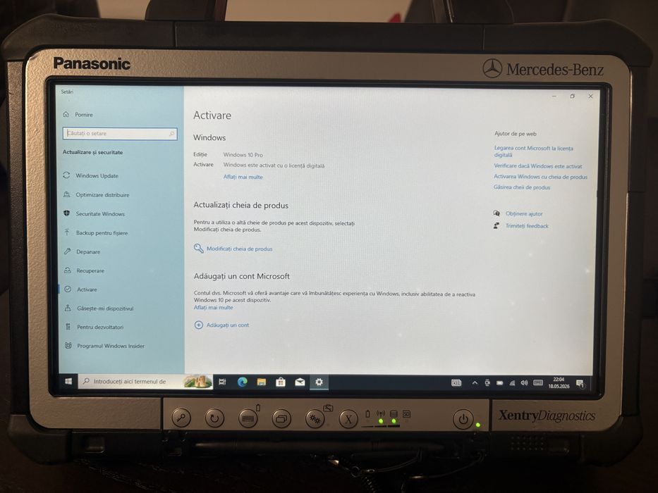 Panasonic Toughbook CF-D1 MK3 touchscreen diagnoză auto