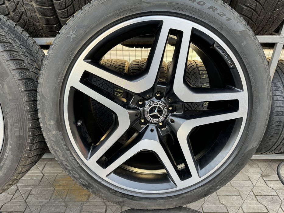 jante originale mercedes amg r21 gle gls w166 echipate iarna