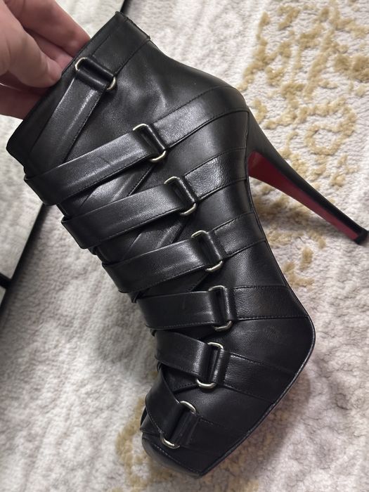 Ботильоны Christian Louboutin на платформе с ремешками (оригинал)