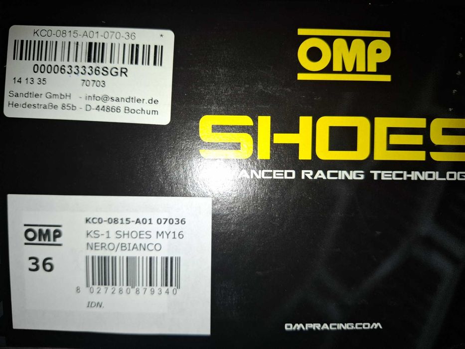 Обувки за картинг с велкро, OMP KS-1