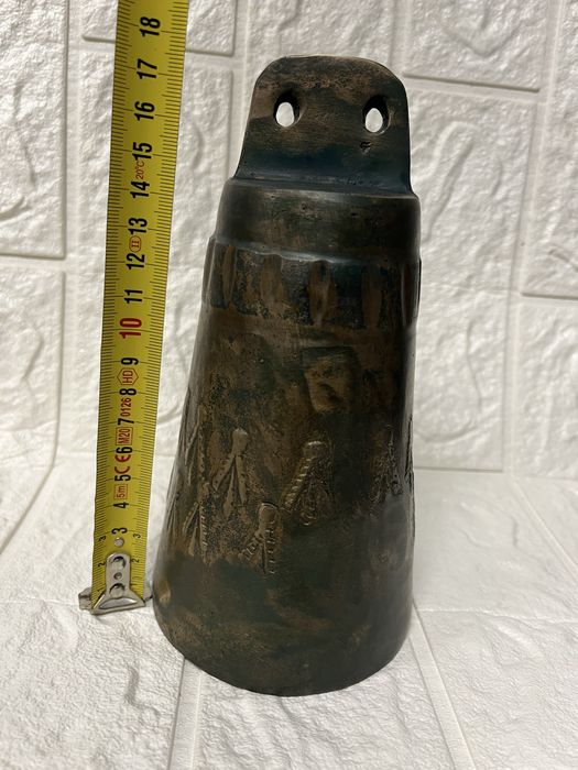 Стар,автентичен,бронзов чан