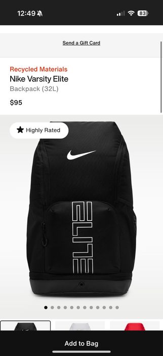 рюкзак Nike ELITE Bag V3