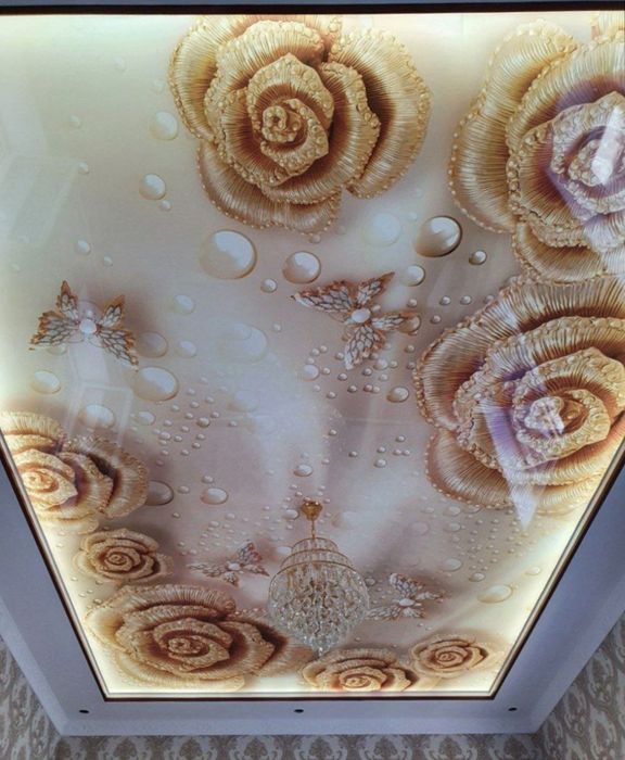 натяжные потолки..