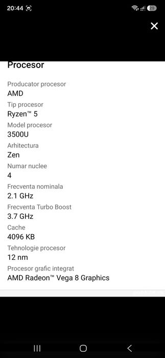 Laptop ASUS VivoBook la cutie 15.6", Full HD, 8GB, 512GB SSD, AMD Radeon


Laptop ASUS VivoBook 15 X512DK cu procesor AMD Ryzen 5 3500U pana la