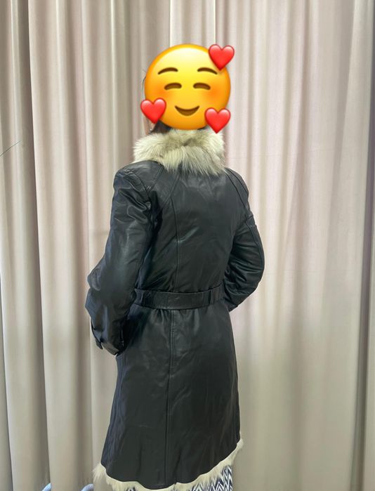 Женская  кожанная дубленка