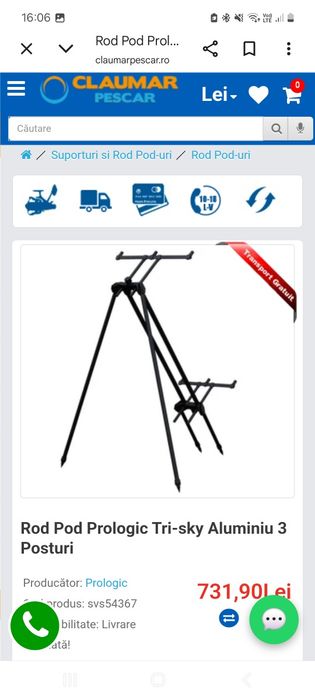Sky  pod fox cu 4 posturi/ sky pod prologic 3 posturi