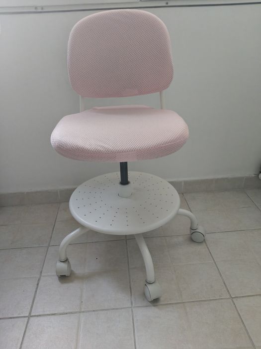Scaun birou copii, roz deschis