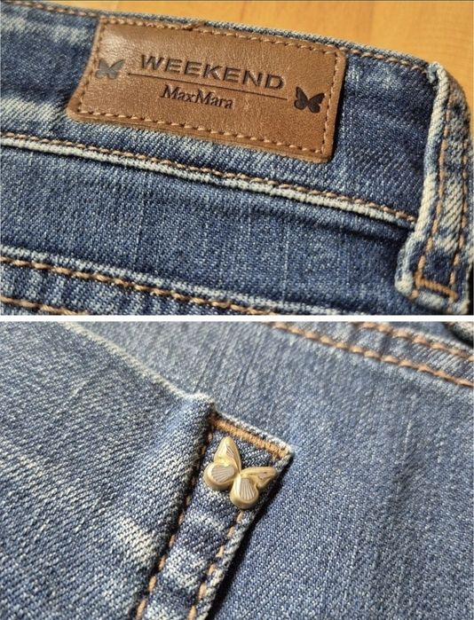 Blugi Max Mara Weekend Premium, High Waist Skinn, Damă - 46 (XL)