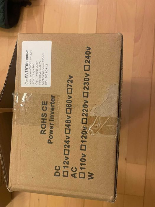 Invertoare auto 12V → 220V | 3000W / 4000W / 5000W | Noi