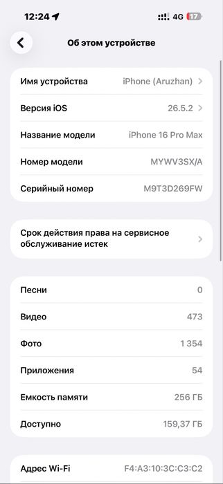 Айфон 16 про макс 256 гб