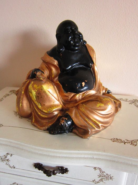 cadou rar Laughing Happy Golden Fat Buddha cadou  feng shui