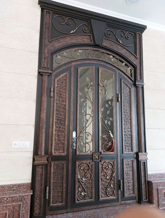 Darvoza kraska akfa rom kraska temir panjara boyash svarka hizmatlari